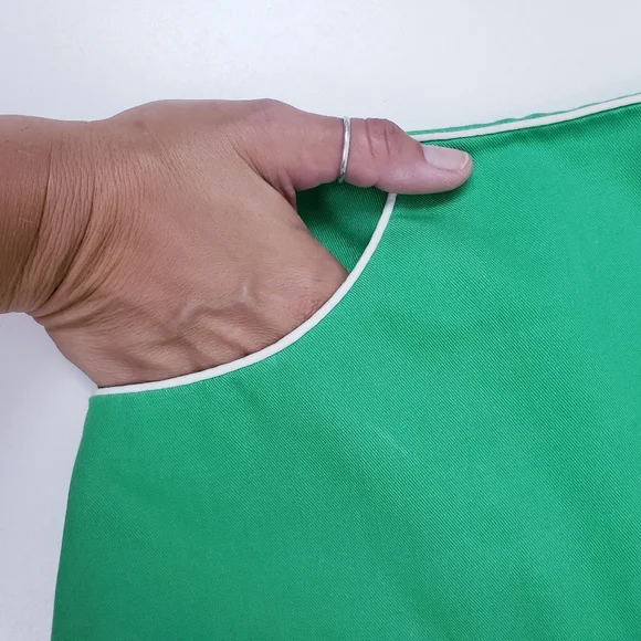 David Smith Green & White Skort Gold Skirt Athletic Wear Women's Size 16 - Picture 3 of 8